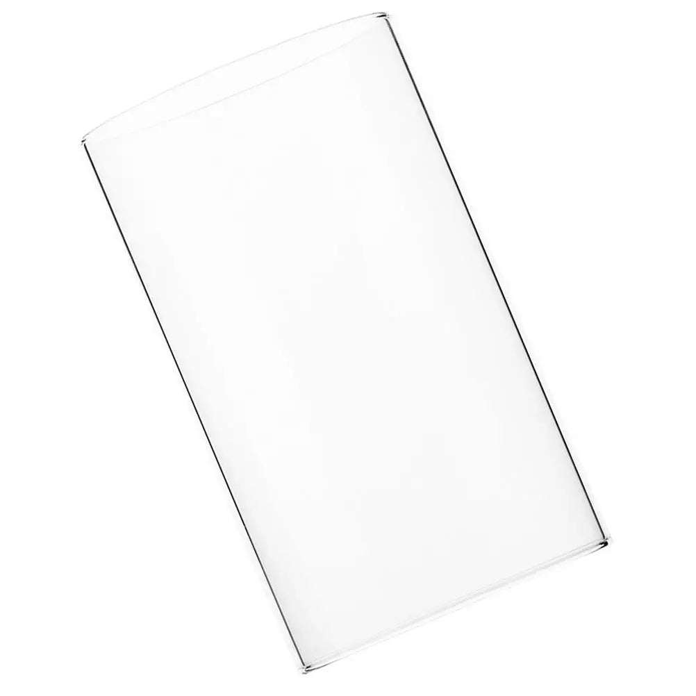 Glass Shade Borosilicate Holder Sleeve Open Ended Tube Clear