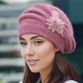 Durable Beret Wool Knit Fall Winter Cap Moms DIY Accessories Women's Zpaxo A4