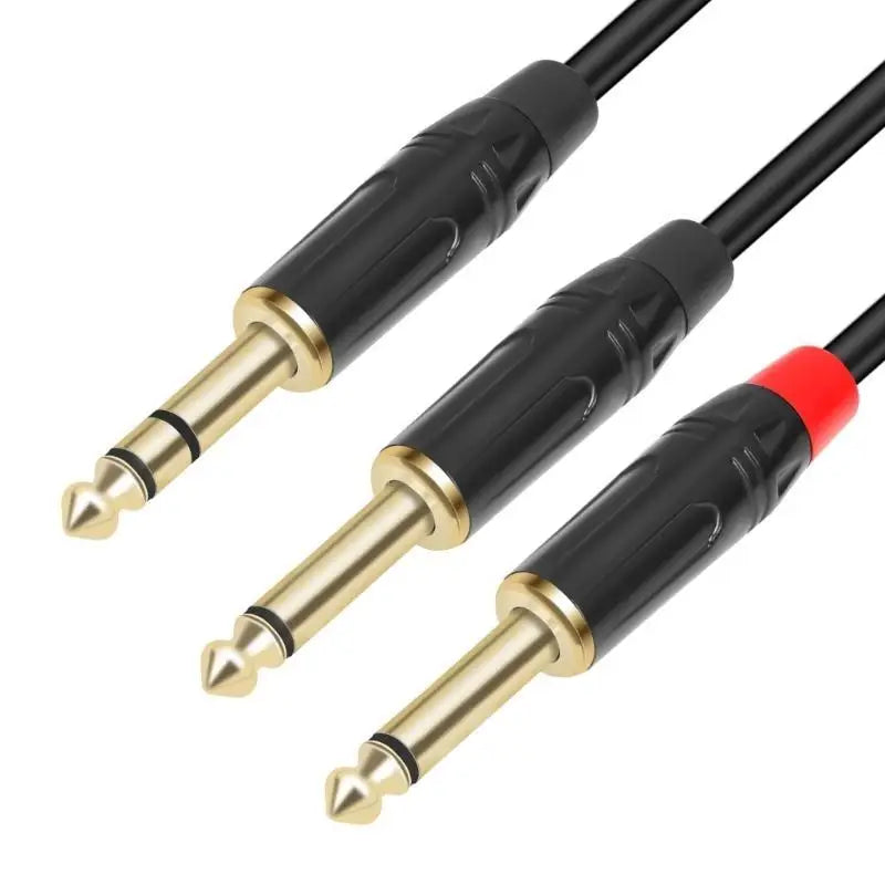 652F Sound Patches Cord 1 TRS Two Mono Breakouts Cable Zpaxo