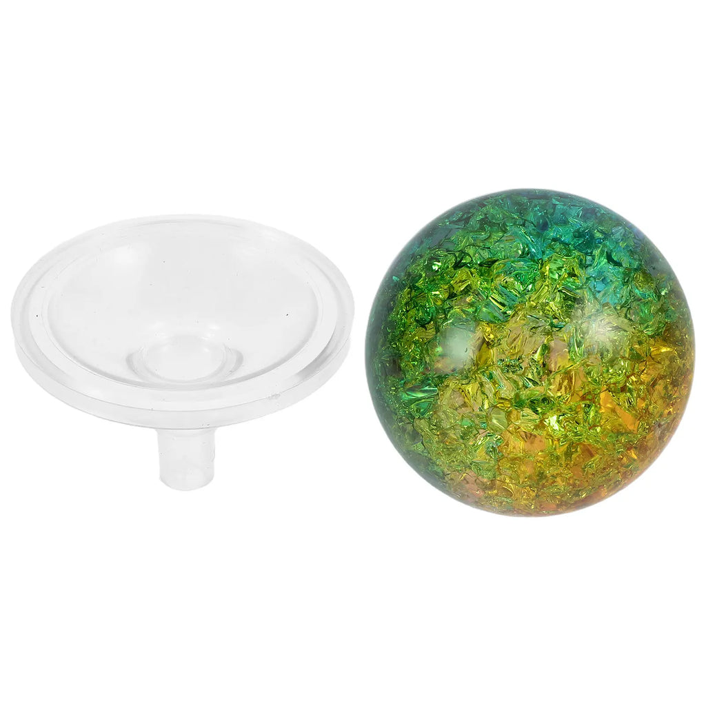 Ice Cracked Glass Decorative Ball Sphere Multi-purpose Crystal Globe