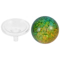 Ice Cracked Glass Decorative Ball Sphere Multi-purpose Crystal Globe