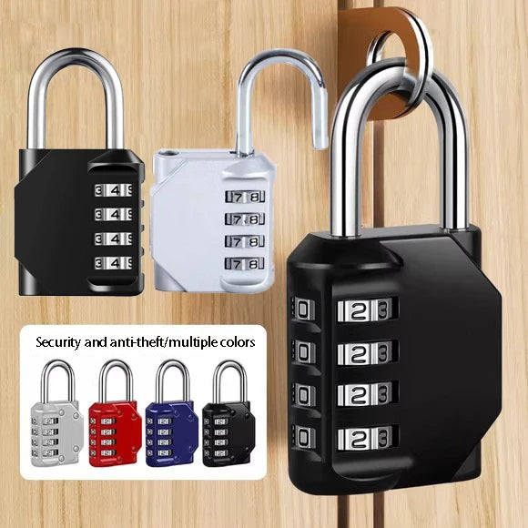 Combination Lock Resettable 4 Digit Padlock Waterproof Heavy Duty