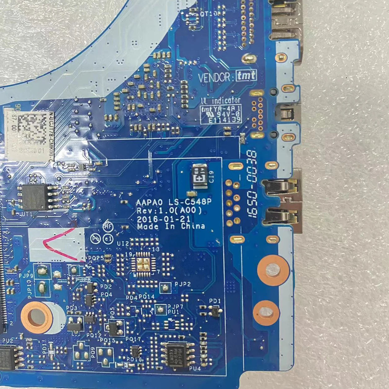 Dell Precision 15 7510 Laptop USB Audio SD Card Reader DP IO Board