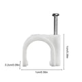 100-Pack Plant Wall Clips – Climbing Plant & Cable Fixers Plant Support Clips Zpaxo White 1PC