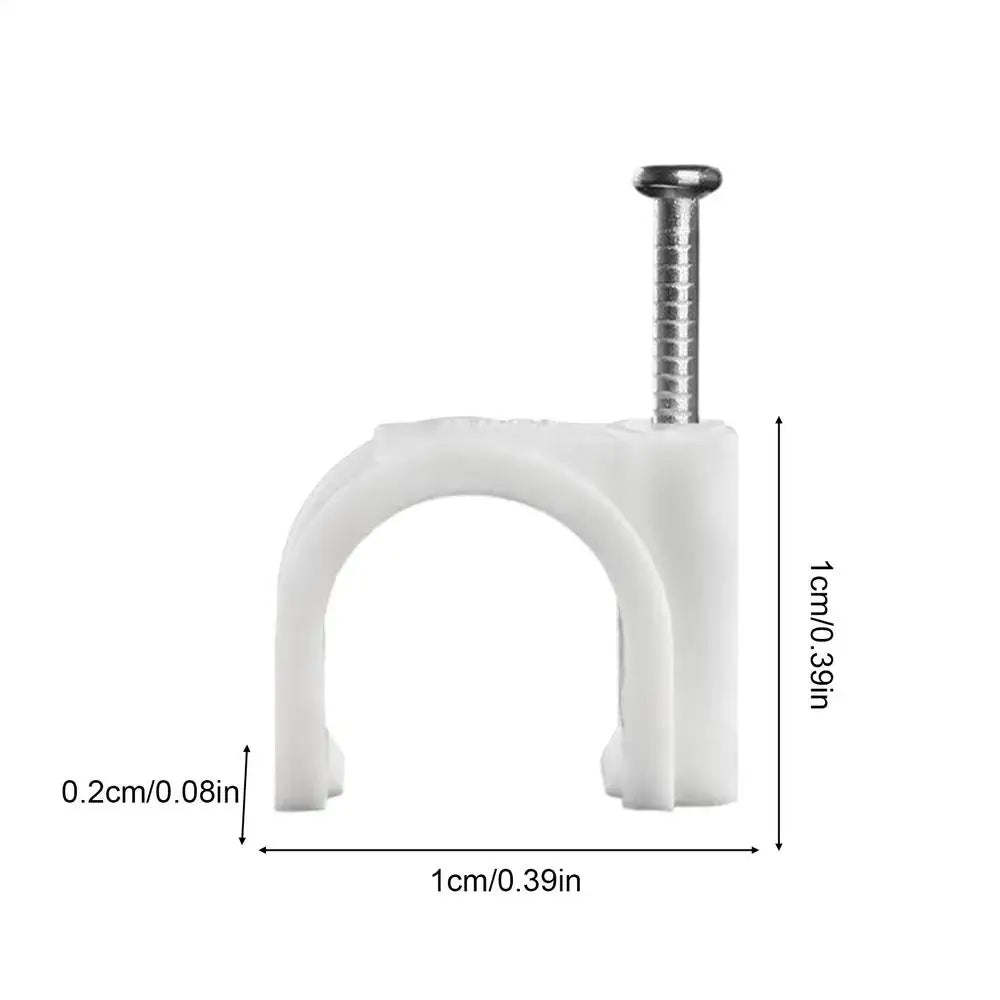 100-Pack Plant Wall Clips – Climbing Plant & Cable Fixers Plant Support Clips Zpaxo White 1PC