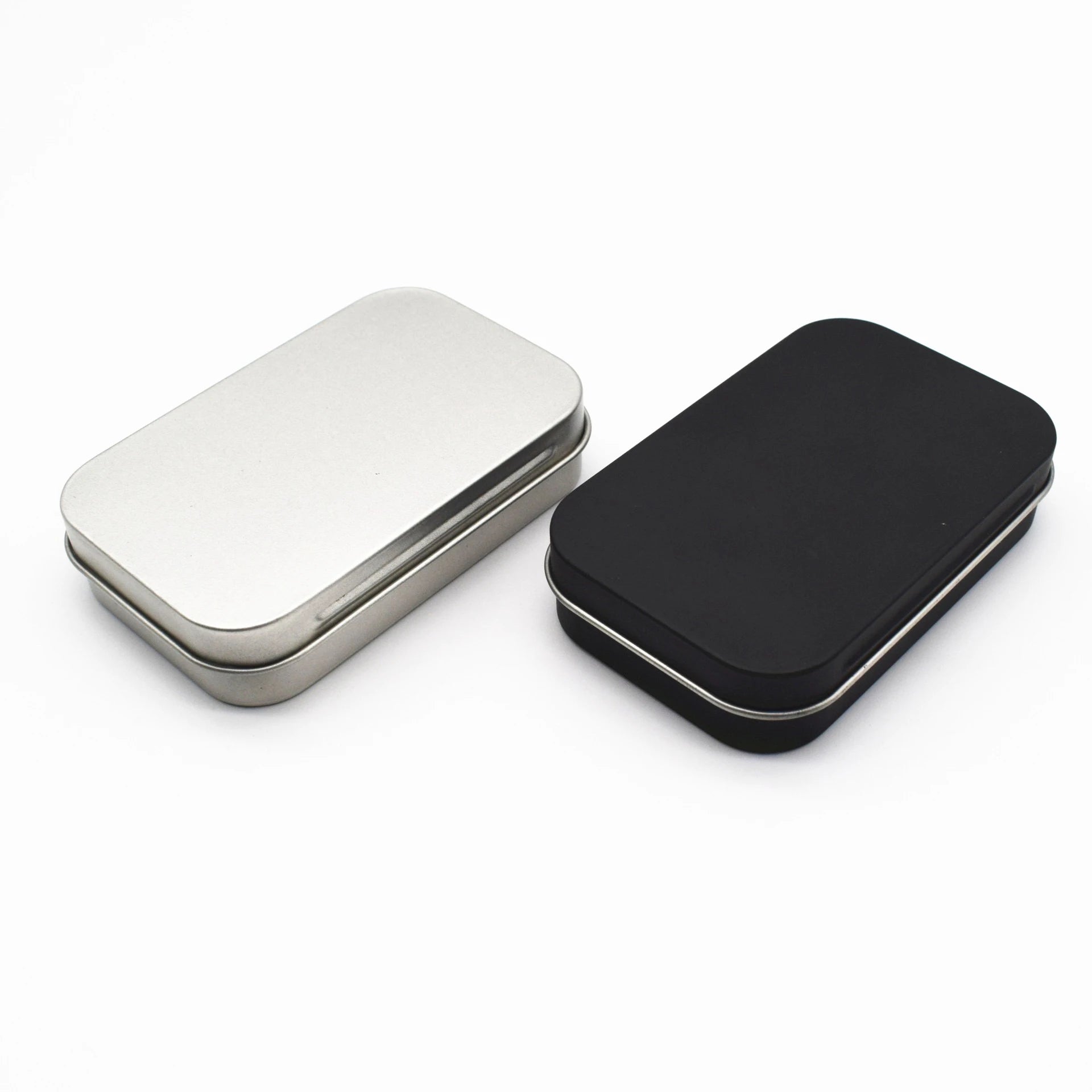 Mini Rectangular Hinged Tin Box – Metal Storage Container Mini Tin Storage Box Zpaxo