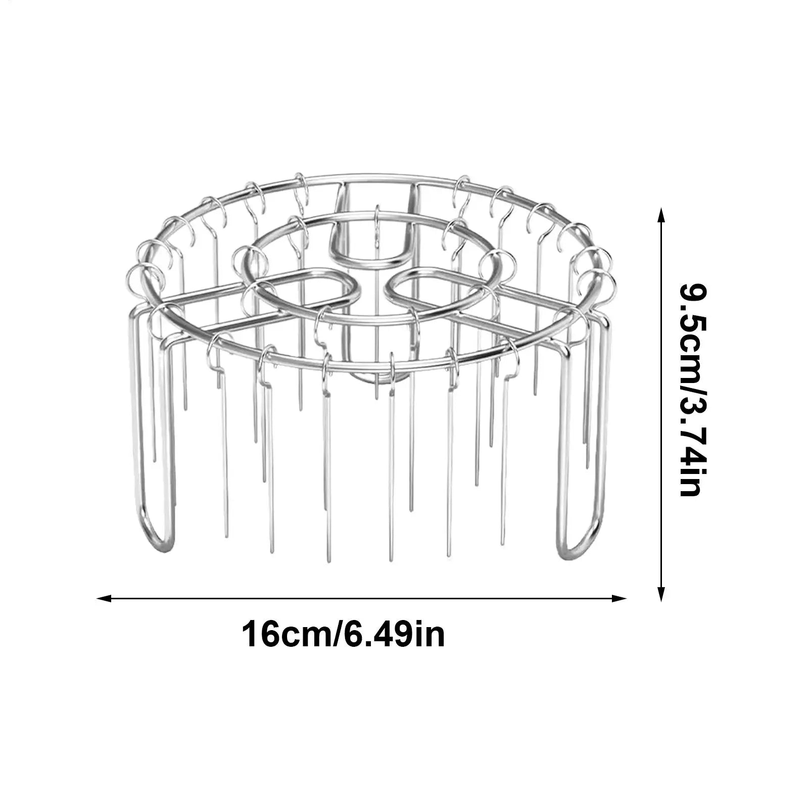 Air Fryer Rack Skewer Stand Non-stick Reusable Vertical