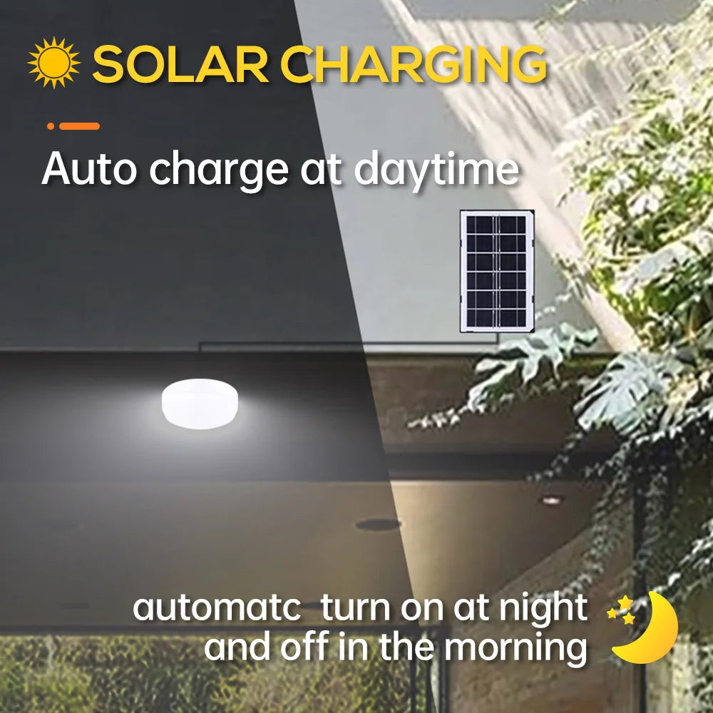 Solar Ceiling Lights Outdoor Remote Control 5M Connection Cable Zpaxo