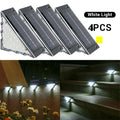 Solar Step Lights Outdoor IP45 Waterproof LED Stair Deck Patio