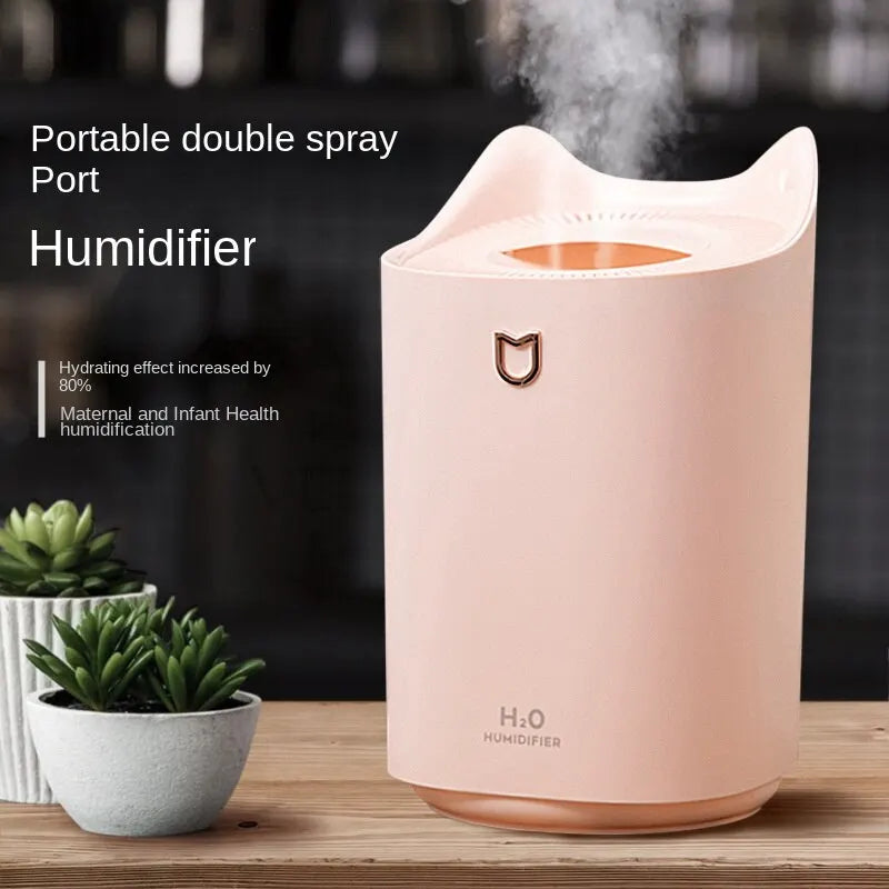 3000Ml Dual Jet Air Humidifier Large Capacity Atomizer Ultrasonic Aroma Diffuser Cool Mist Maker Air Humificador Purifier Zpaxo