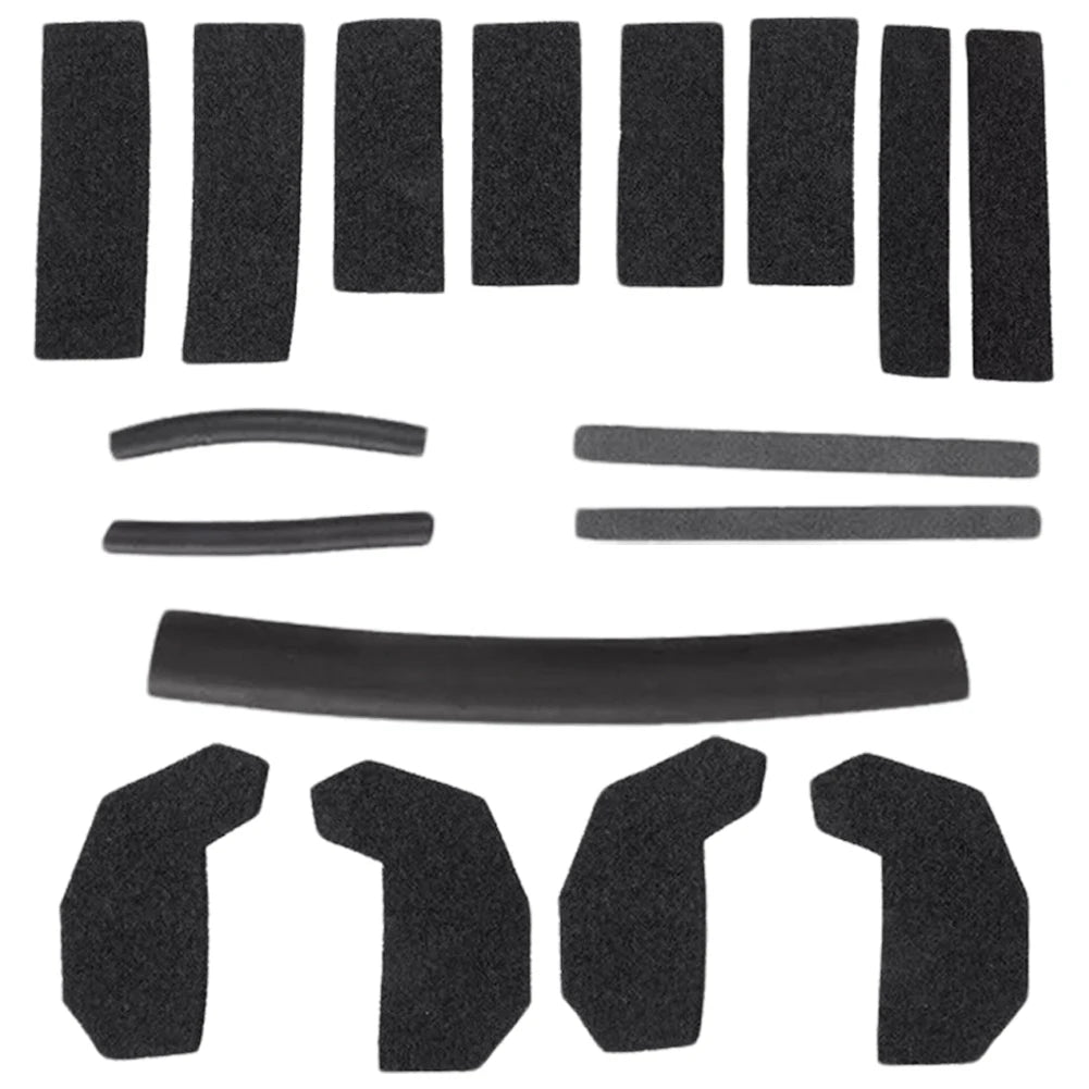 17PCS Hardtop Headliner Roof Seal Kit Replace 68026937AB Roof Seal Seal Kit Car Accessories Compatible with Wrangler 2007-2017 Zpaxo black