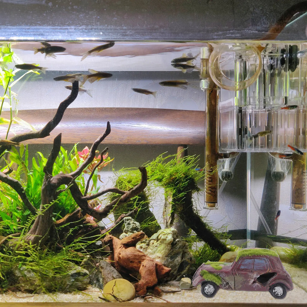 Aquarium Ornament Fish Tank Decor Eco-friendly Resin Imitation Old