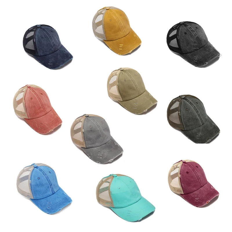 Ponytail Baseball Cap – Breathable Quick-Dry Sun Hat