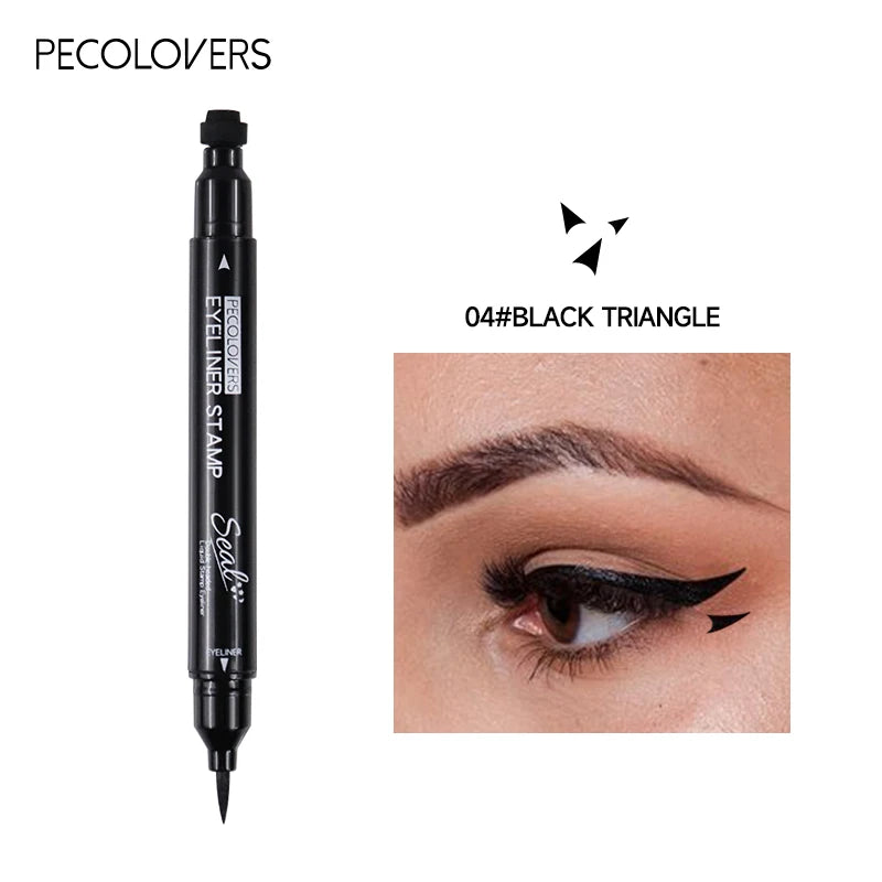 Star Liquid Eyeliner Black Moon Stamp Eye Liner Pencil 2 in 1 Waterproof Long-lasting Easy Applying Eye Eyeliner Pen Makeup Zpaxo 04