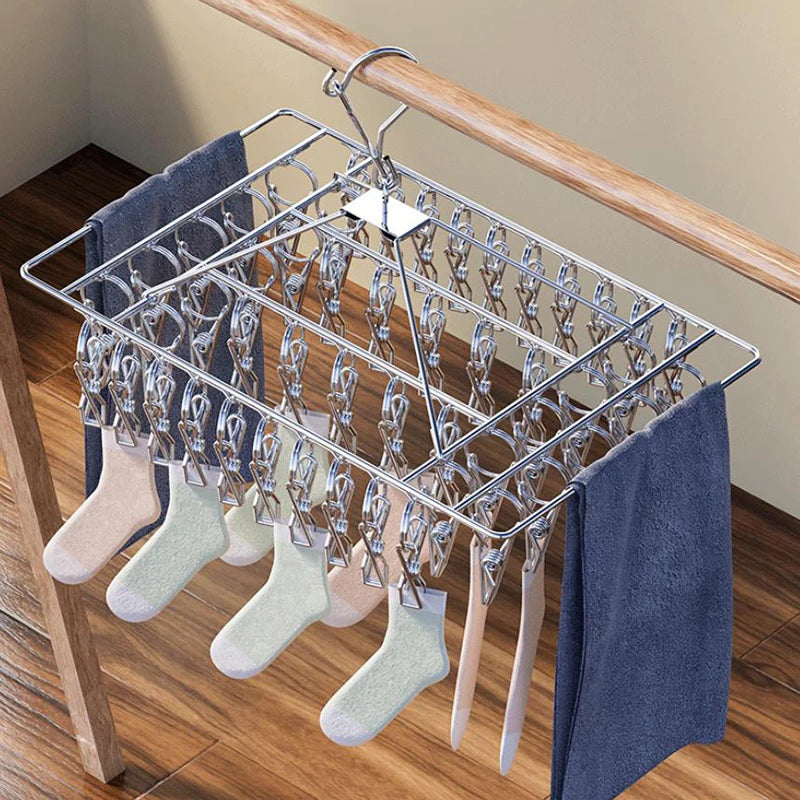 CM20 30 40 Clips Steel Windproof Clothespin Laundry Hanger