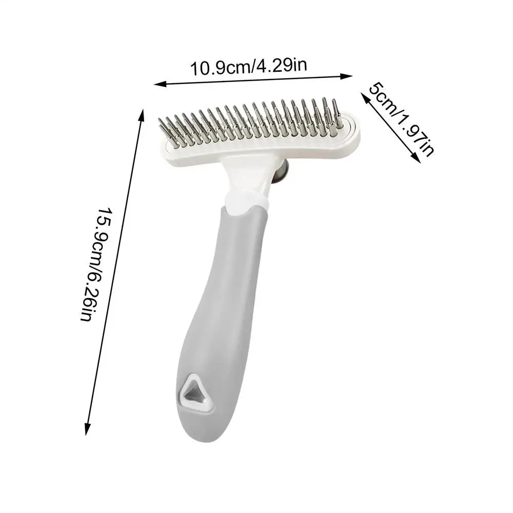 Dog Grooming Rake Professional Shedding Dematting Cat Undercoat Brush