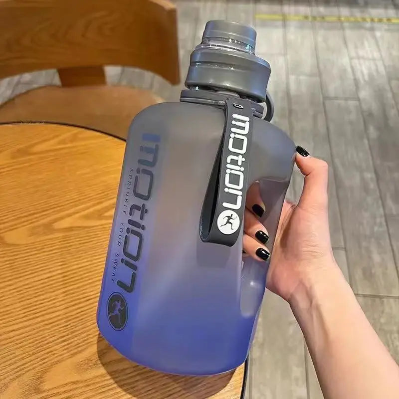 2 4 Liter Sports Water Bottle Straw Large Capacity Fitness Scale