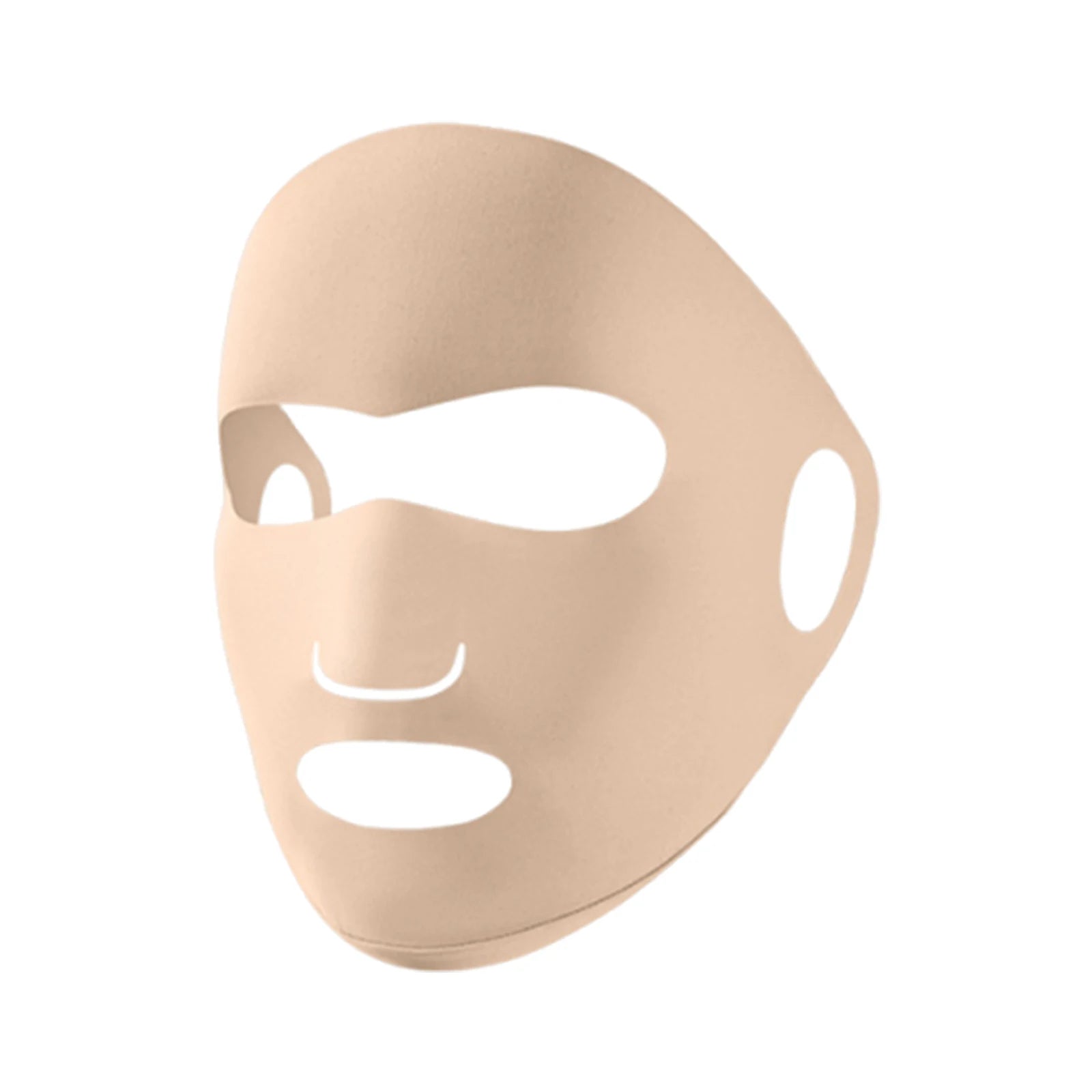 Full Facial Sunscreen Mask Breathable UV Protection Ice Silk Zpaxo Beige