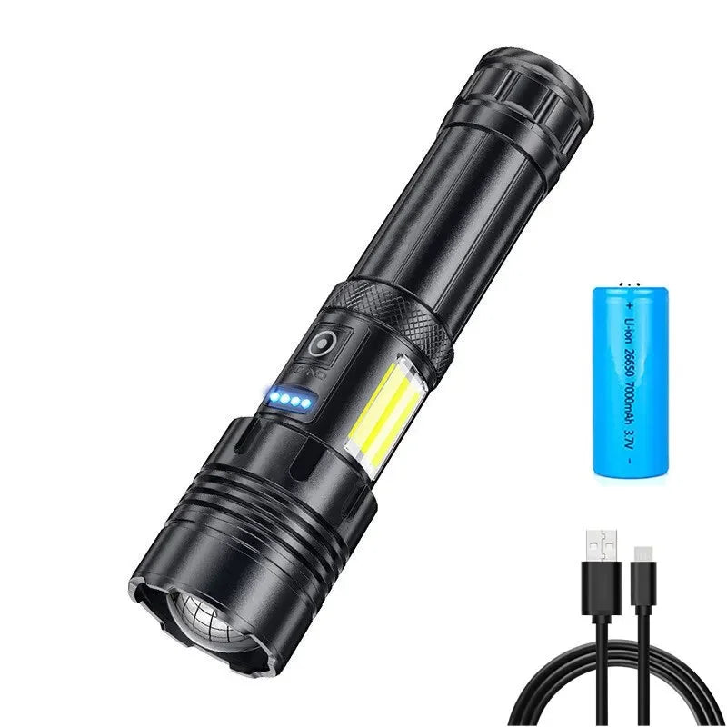ESMARTER XHP70 LED Flashlight Power Bank – 1000LM USB-C Torch