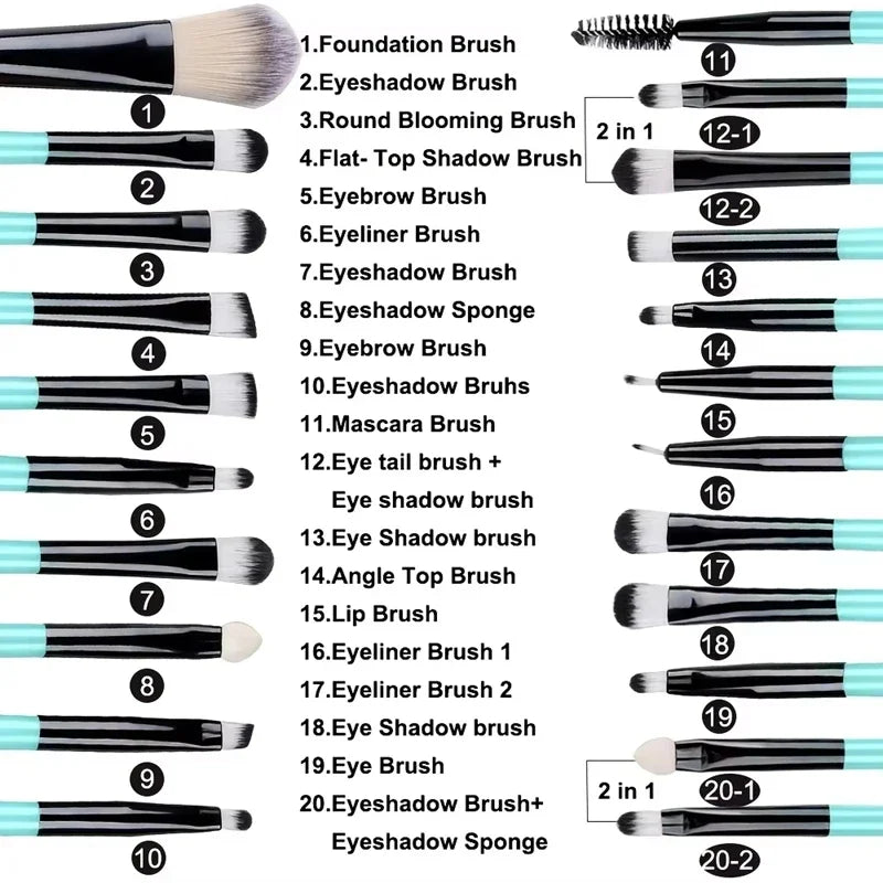 Makeup Brush Eyeshadow Eyeliner Brushes Foundation Concealers Powder