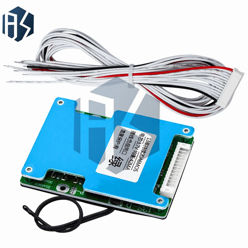 13S 48V 30A Lithium BMS PCB: High-Current Balance Board for 36V-58.8V Packs (Over-Current/Short-Circuit Protection) Zpaxo