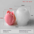▶1Pcs Handmade Scented Candle Plaster Resin Molds DIY Flowers Tulip Silicone Mold Homemade Cookies Chocolate Candy Baking Tool Zpaxo A1