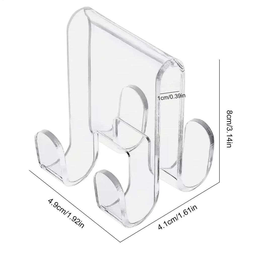 Shower Towel Hooks Glass Door Hanger Space-saving Clothes Towels