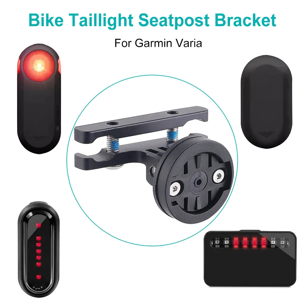 1- Bike Taillight Seatpost Bracket Adjustable Bicycle Tail Light Zpaxo