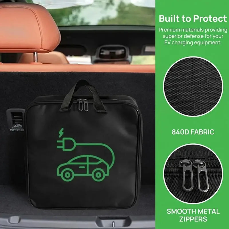EV Charging Cable Storage Bag – Waterproof 840D Organizer