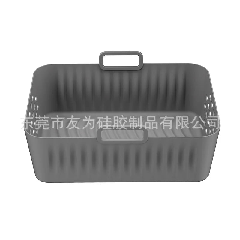 Silicone Air Fryer Liners for Ninja SL400 SL401 Double Stack XL Basket Reusable Air Fryer Baking Tray Airfryer Accessories Hot Zpaxo Gray