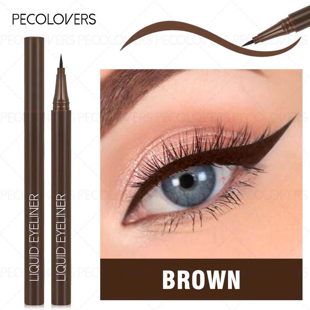 Ultra Thin Brown Lower Eyelash Eyeliner Pen Waterproof Lasting Smooth Zpaxo 02