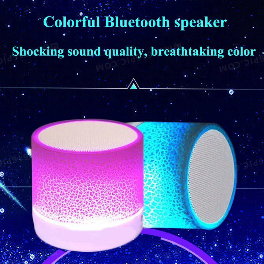 Mini Portable Car Audio A9 Dazzling Crack LED Wireless Bluetooth 4 1 Zpaxo