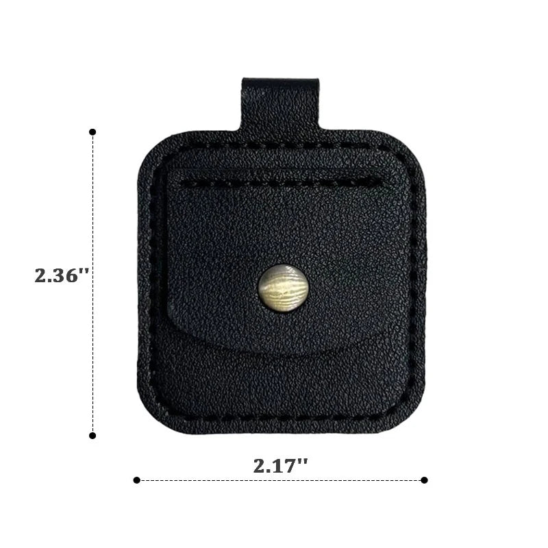 PU Leather Ring Holder Keychain Jewelry Travel Storage Box