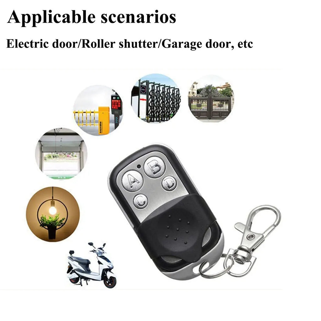 433MHz Remote Control 4CH Car Key Garage Door Gate Opener Duplicator Zpaxo