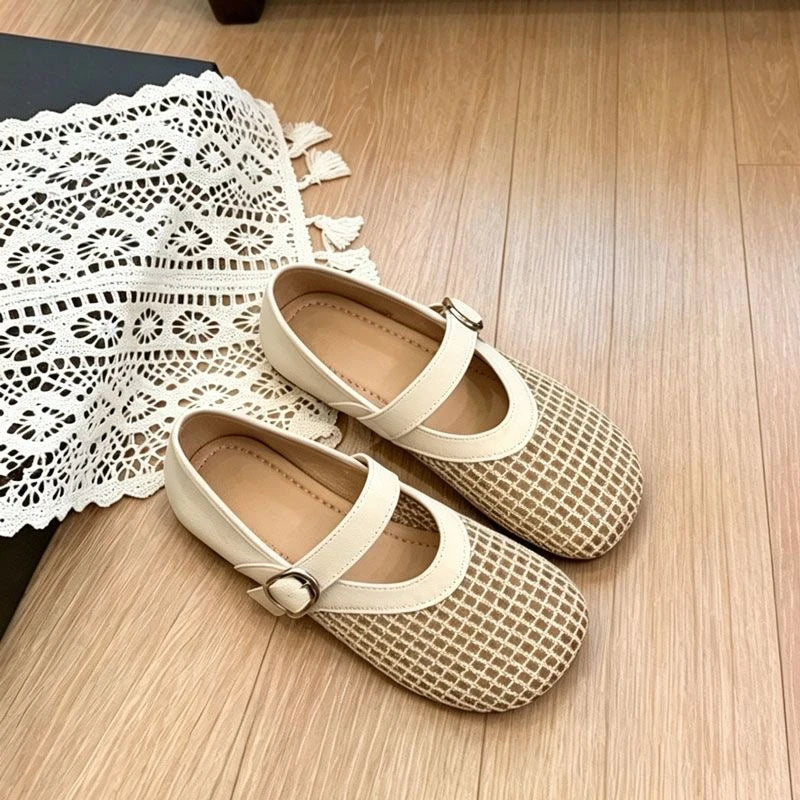 Spring Autumn Women's Hollow Out Breathable Comfortable Single Shoes Zpaxo