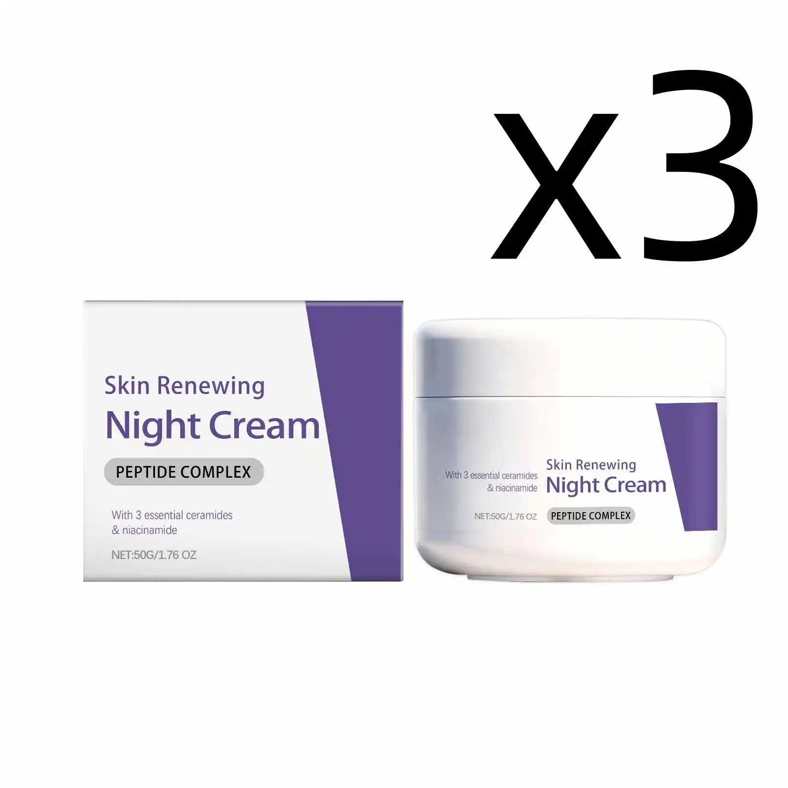 Niacinamide Brightening Night Cream – Pore Minimizer 50g Brightening Night Cream Zpaxo 3x50g