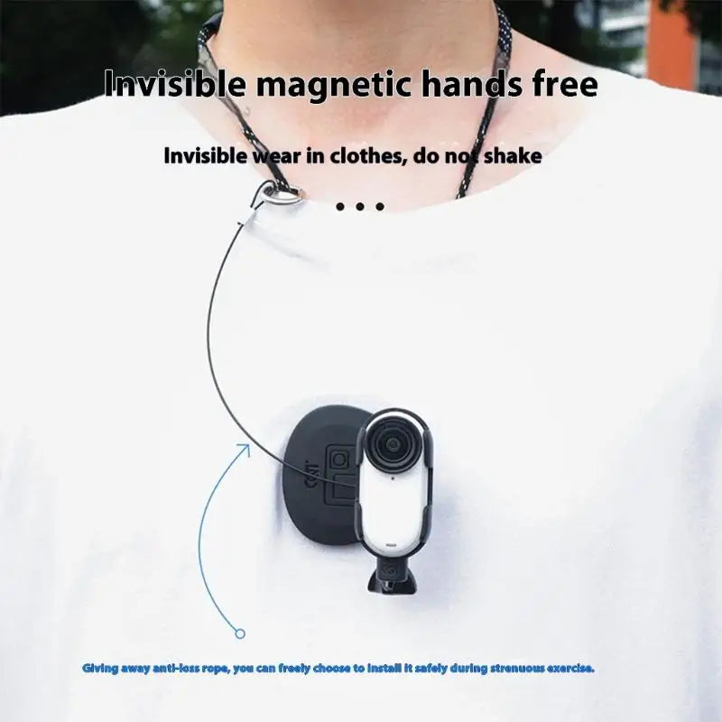 652F Adjustable Action Camera Neck Straps Safety Lanyard Included Zpaxo
