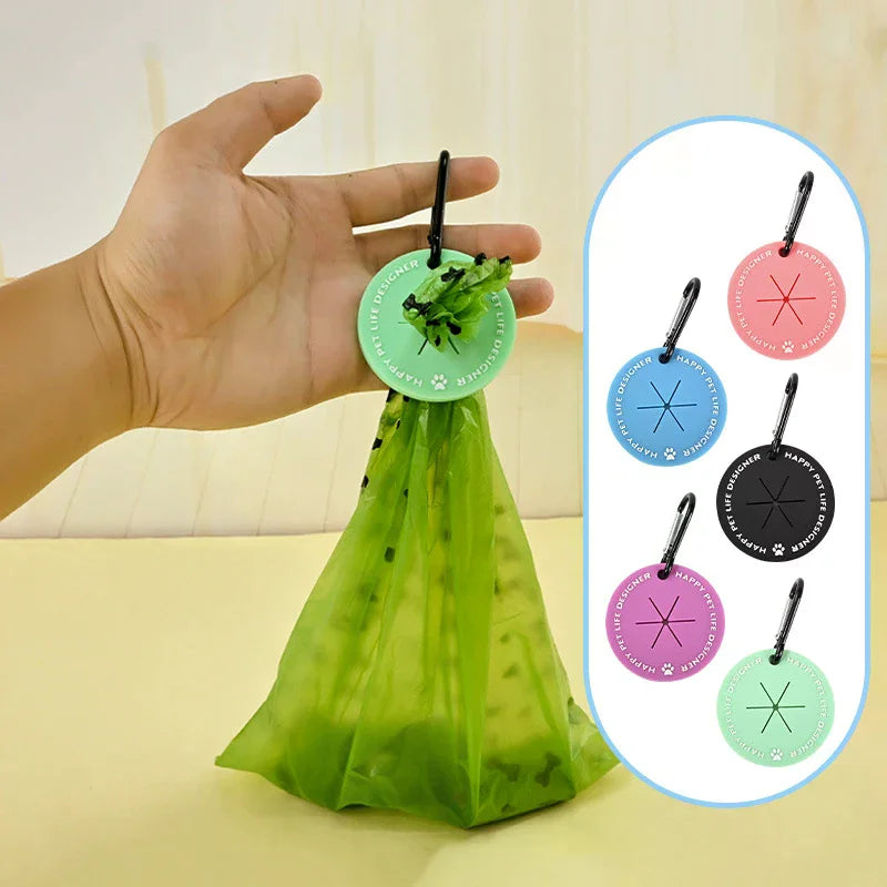 Dog Poop Bag Holder Waste Carabiner Clip Pet Dispenser Walking Zpaxo