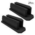 Self-Adhesive Silicone Pen Clip Holder – 2-Pack Desk Organizer Pen Clip Holder Zpaxo Black