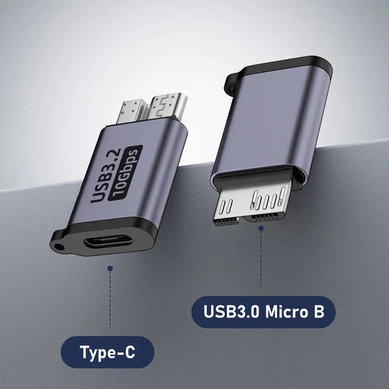 Micro B USB C 3 0 Male Female Adapter Type-c USB3 Connector External Zpaxo