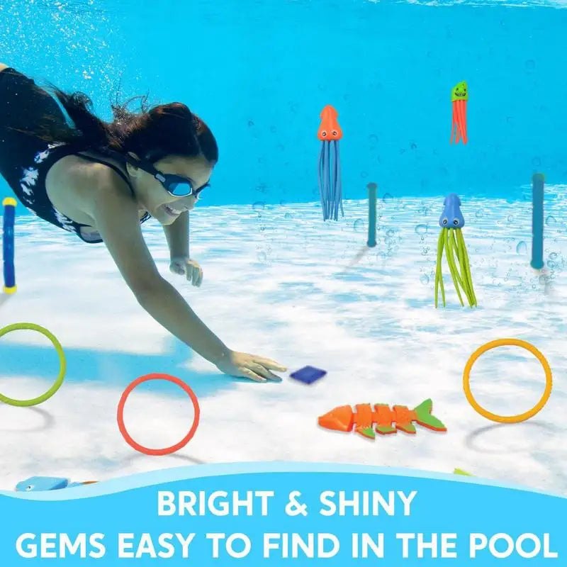 Pool Dive Toys Swim Games Sinking Multiplayer Colorful Diving Toy Zpaxo