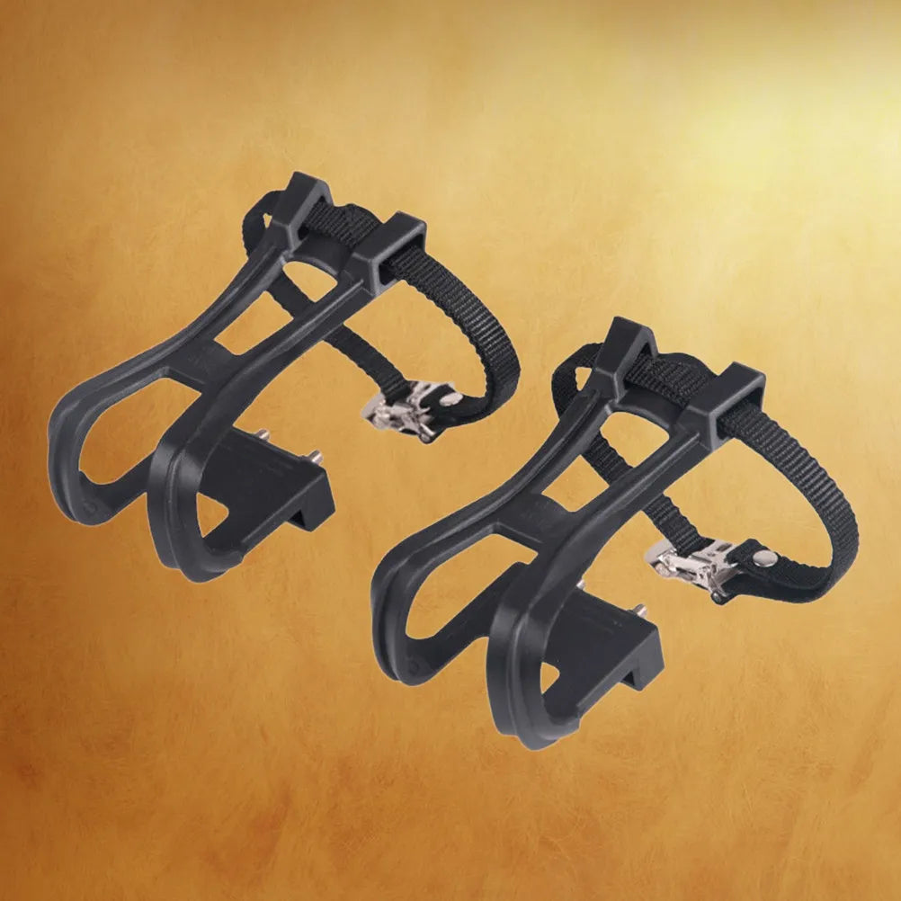 1Pair Dog Muzzle Cover Nylon Mountain Bike Pedal Toe Clip Strap Belts