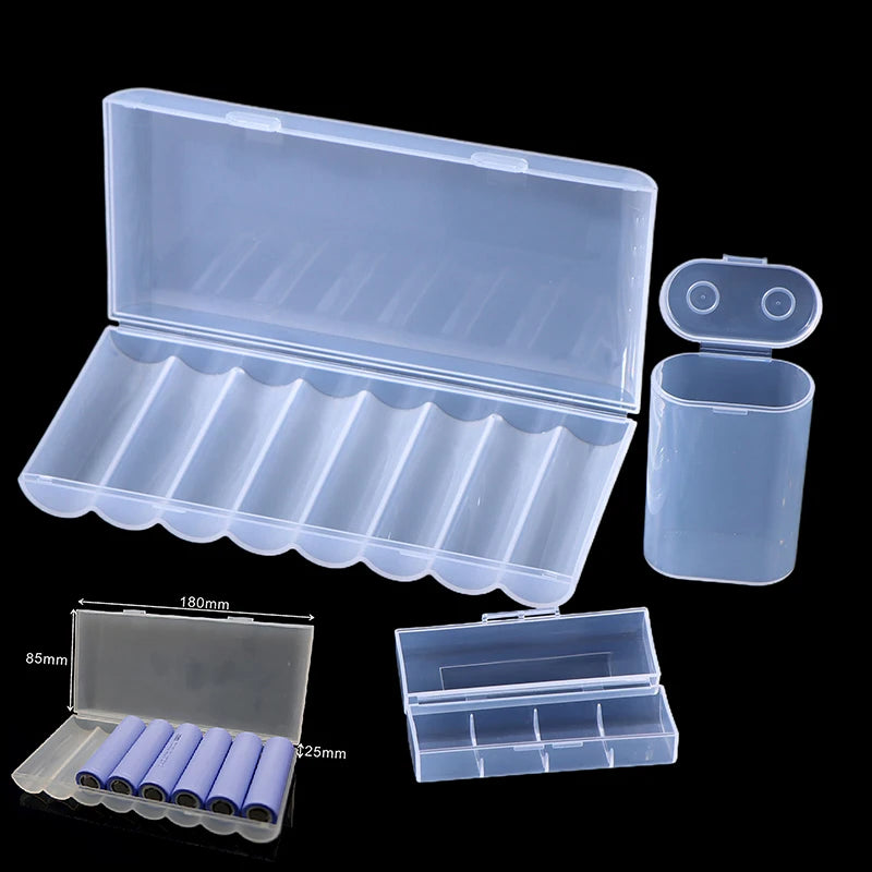 1/3PCS 1 Section/2 Section/4 Section/8 Section 21700 Battery Anti Fall Protection Box 21700 Battery PP Plastic Storage Box Zpaxo