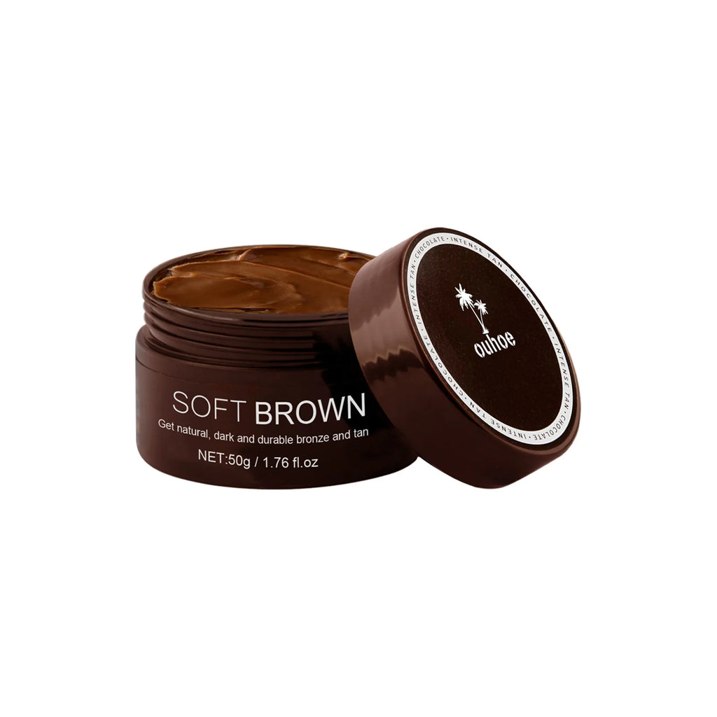 Self-Tanning Cream Intensive Tanning UV Protective Outdoor Summer Beach Brown Bronzer Long Lasting Sunless Fake Tan Body Lotion Zpaxo 50g