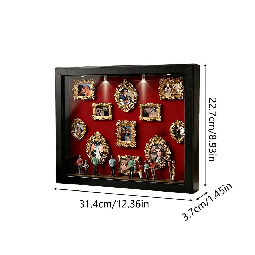 Small Display Box DIY Deep Frame Miniature Museum Figurines Mini Art