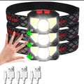 ESMARTER COB LED Headlamp – 6 Modes, Motion Sensor, IPX4