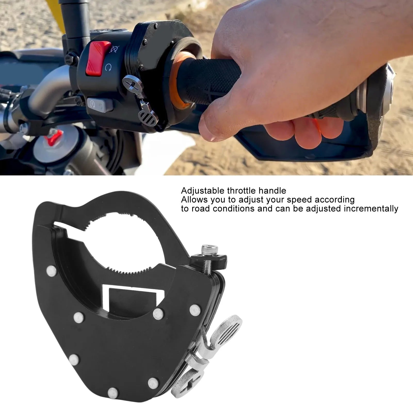 Motorcycle Throttle Lock Universal Rustproof Adjustable Control