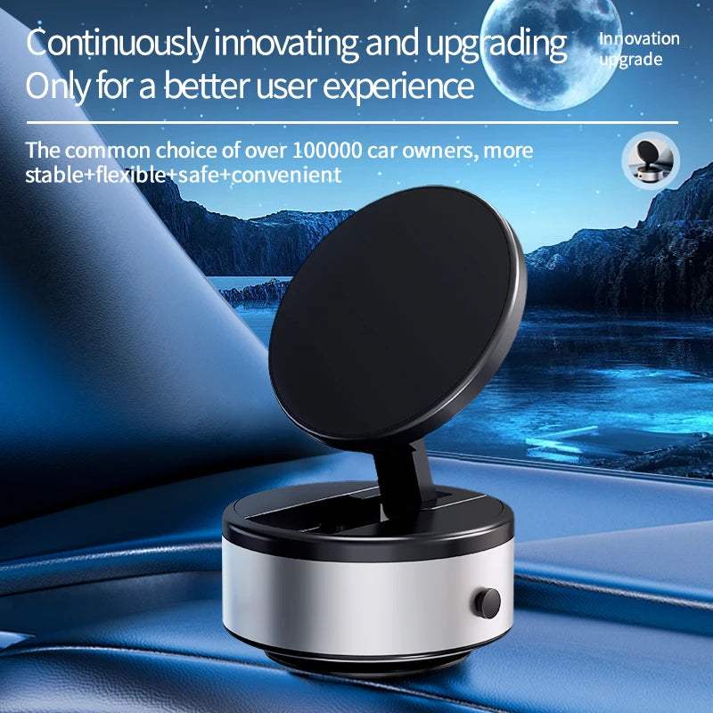 Car Mount Mobile Phone Holder Magnetic Black Technology Universal Adsorption Bracket for iPhone Samsung Vacuum Adsorption Stable Zpaxo