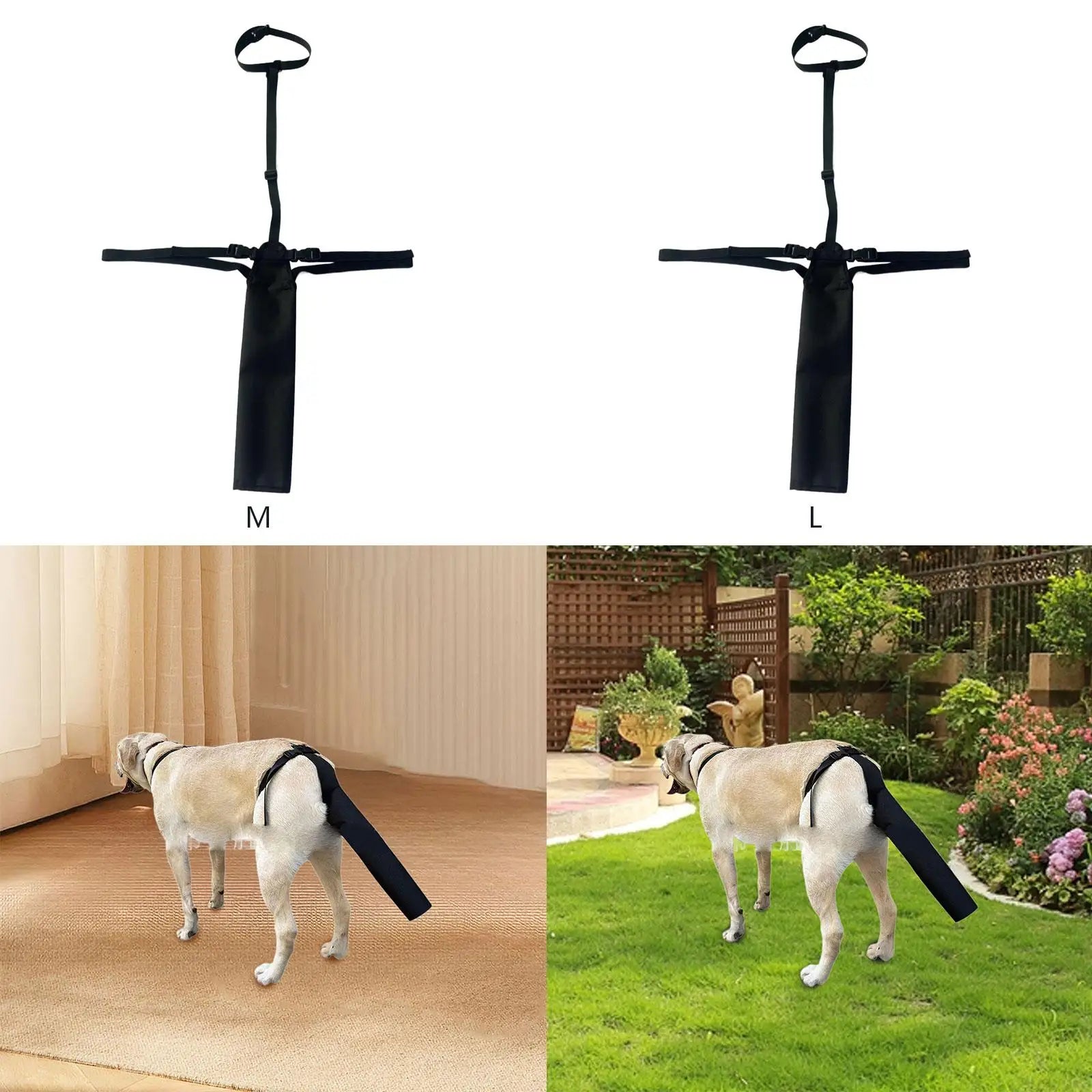Dog Tail Cover Adjustable Breathable Pet Protector Ends Traveling Zpaxo