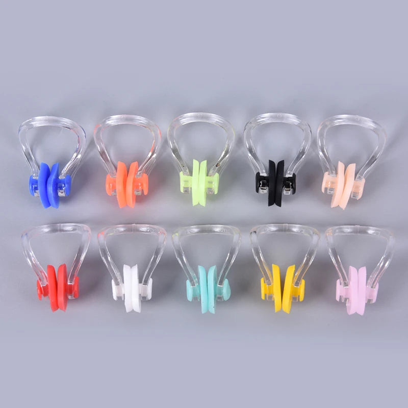 10pcs/lot High Quality Reusable Soft Silicone Swimming Nose Clip Comfortable Diving Surfing Swim Nose Clips For Adults Children Zpaxo